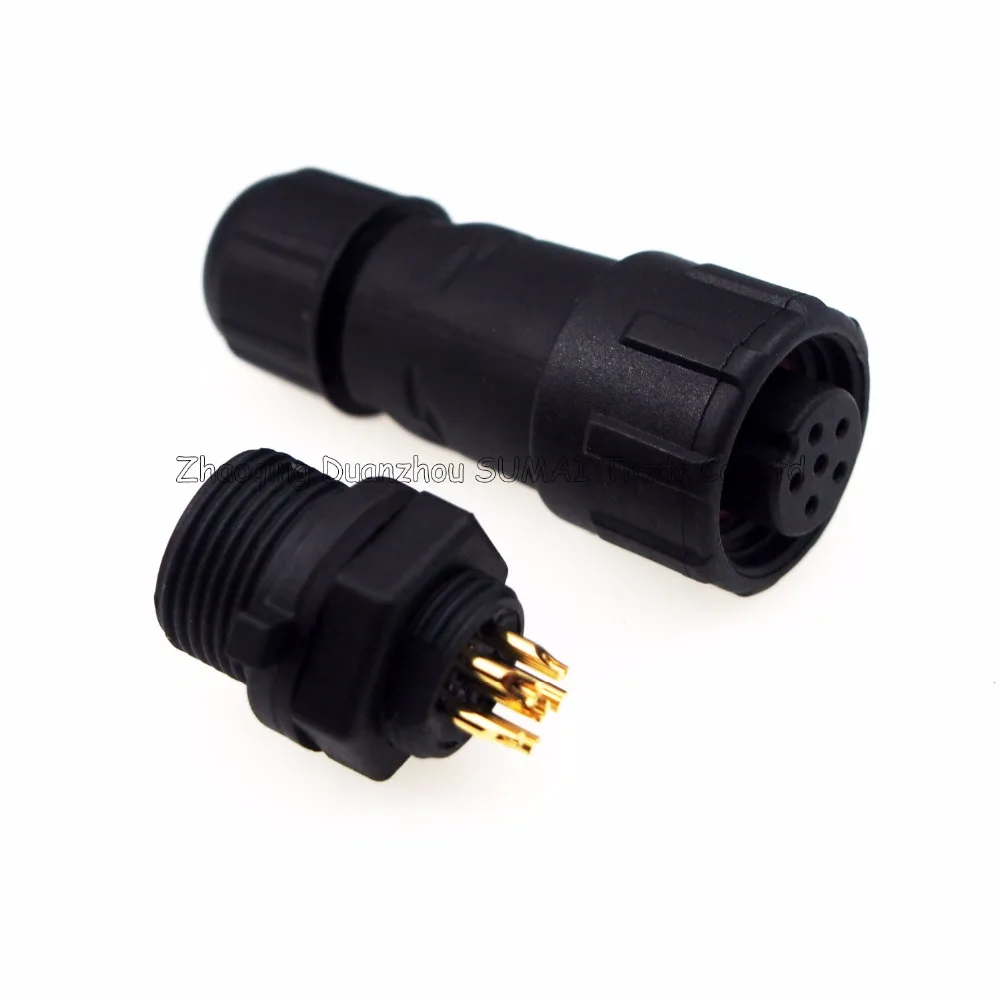 2 шт. хороший водонепроницаемый разъем M14 6 контактный тип панели IP68 Авиационная