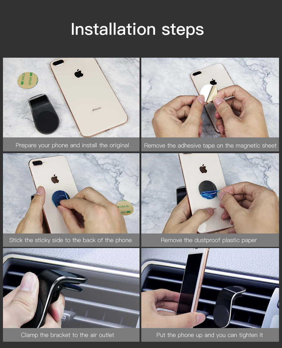 ACCEZZ магнитный автомобильный держатель для телефона для iPhone X XS samsung huawei Air Vent держатель подставка для смартфона магнитный автомобильный держатель для телефона