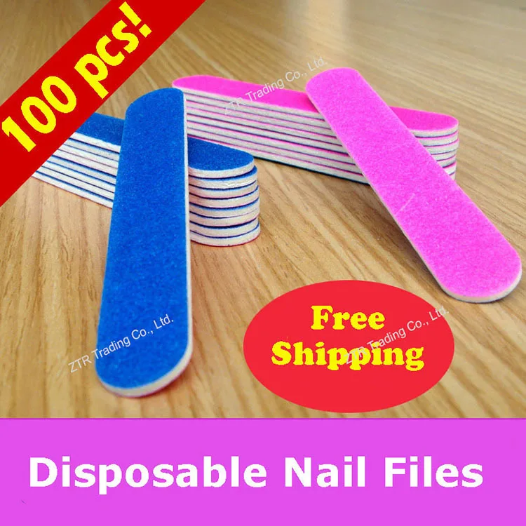 Пилочки для ногтей 100 шт. инструменты искусственных удаления кутикулы наждачная