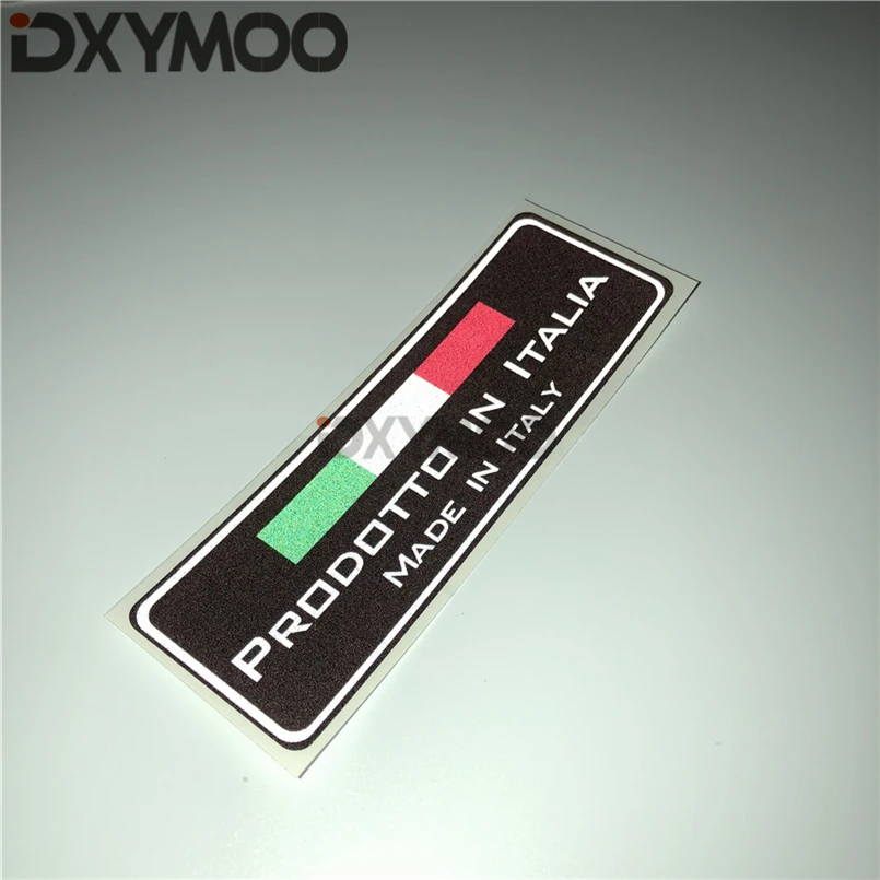 Мотоциклетный велосипедный шлем создано в Италии виниловый бампер 15x5 см |