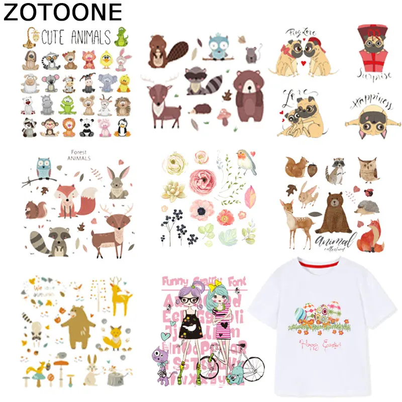 Нашивки ZOTOONE для девушек складные термонаклейки одежды футболок