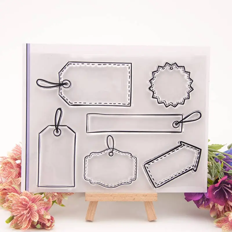 Прозрачный силиконовый штамп для этикеток ярлык скрапбукинга фотоальбомов