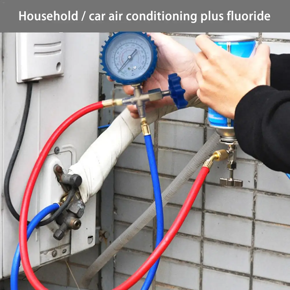 R22 R134A R410 R600 хладагент бытовой кондиционер фторид добавляющий набор инструментов