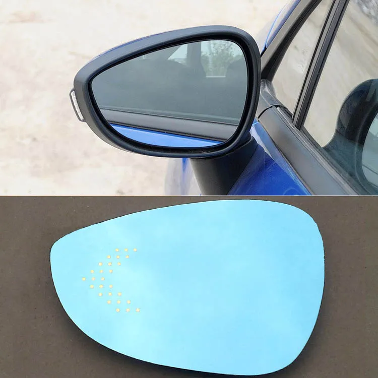 Для автомобильного зеркала заднего вида Ford Fiesta широкоугольный гипербола синее
