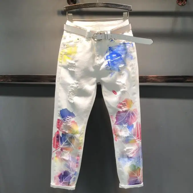 Женские джинсы с высокой талией новые модные весенние свободные эластичные