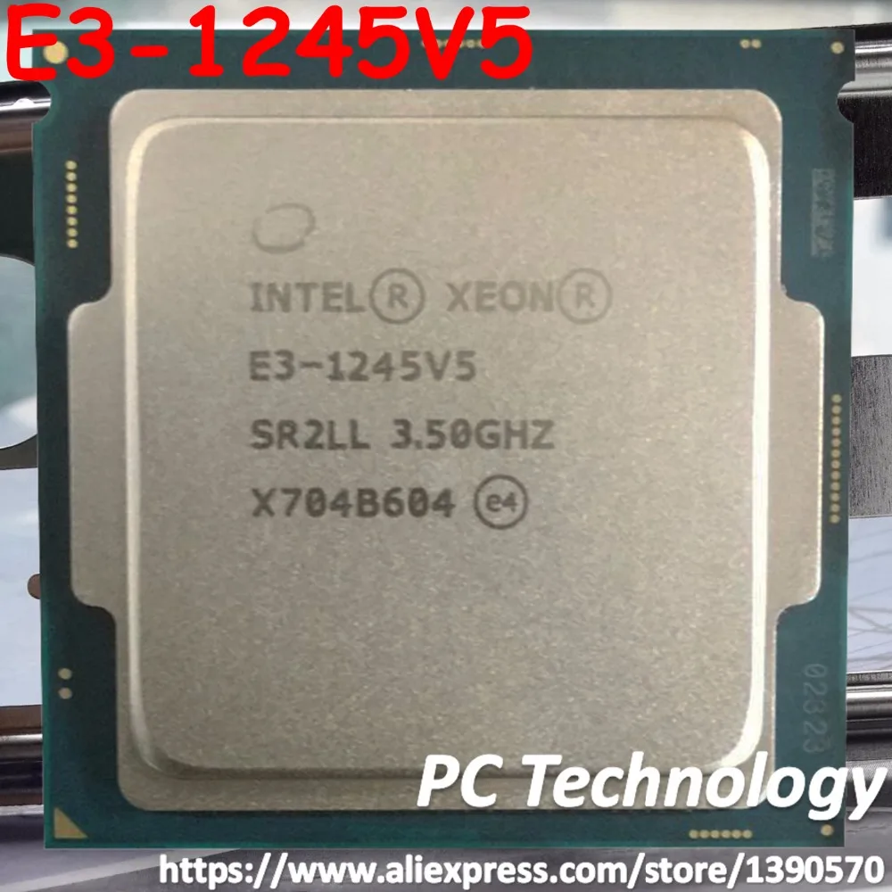 Intel Xeon E3-1245V5 Процессор процессор 3,70 ГГц Quad-Core 8 Мб E3-1245 V5 LGA1151 14nm 80 Вт E3 1245V5 E3 1245 V5