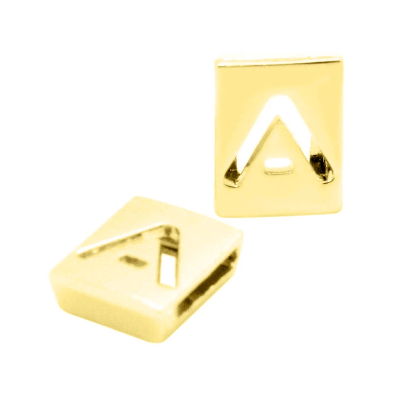 Оптовая продажа 10 шт./упак. 8 мм полые металлические буквы алфавита золотого цвета