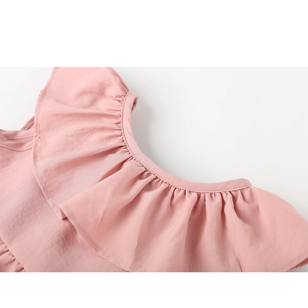 Детские платья для девочек принцессы без рукавов Повседневная летняя одежда