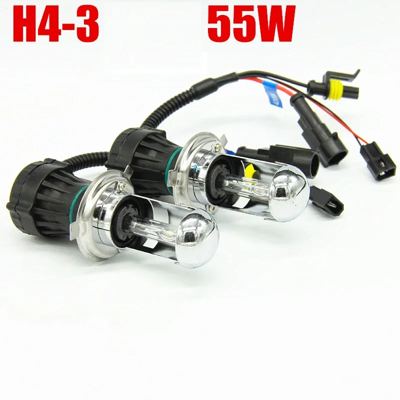 55 Вт 12 В h4 Hi/low H4 bi xenon HID H1 H3 H 7H11 9005 9006 комплект для ксеноновых ламп|Лампы