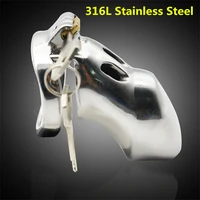 76mm35mm 316l stainless steel male chastity device with stealth lock cock cage penis rings sex toy chastity belt sex product