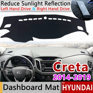 Для hyundai Creta Ix25 2014 2015 2016 2017 2018 2019 анти-скольжения мат коврик на приборную панель Зонт коврик для панели автомобильные аксессуары