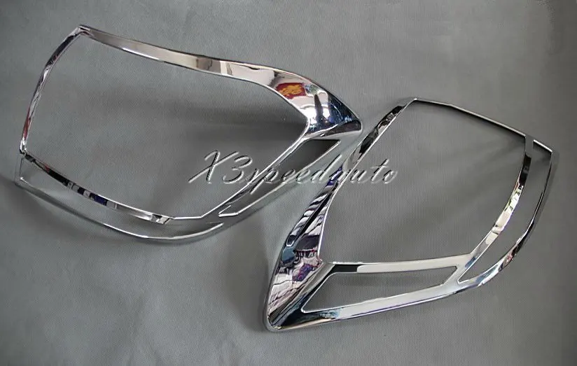 Хромированный ABS пластик 2 шт. задний светильник Накладка для Toyota Highlander 2011 2012