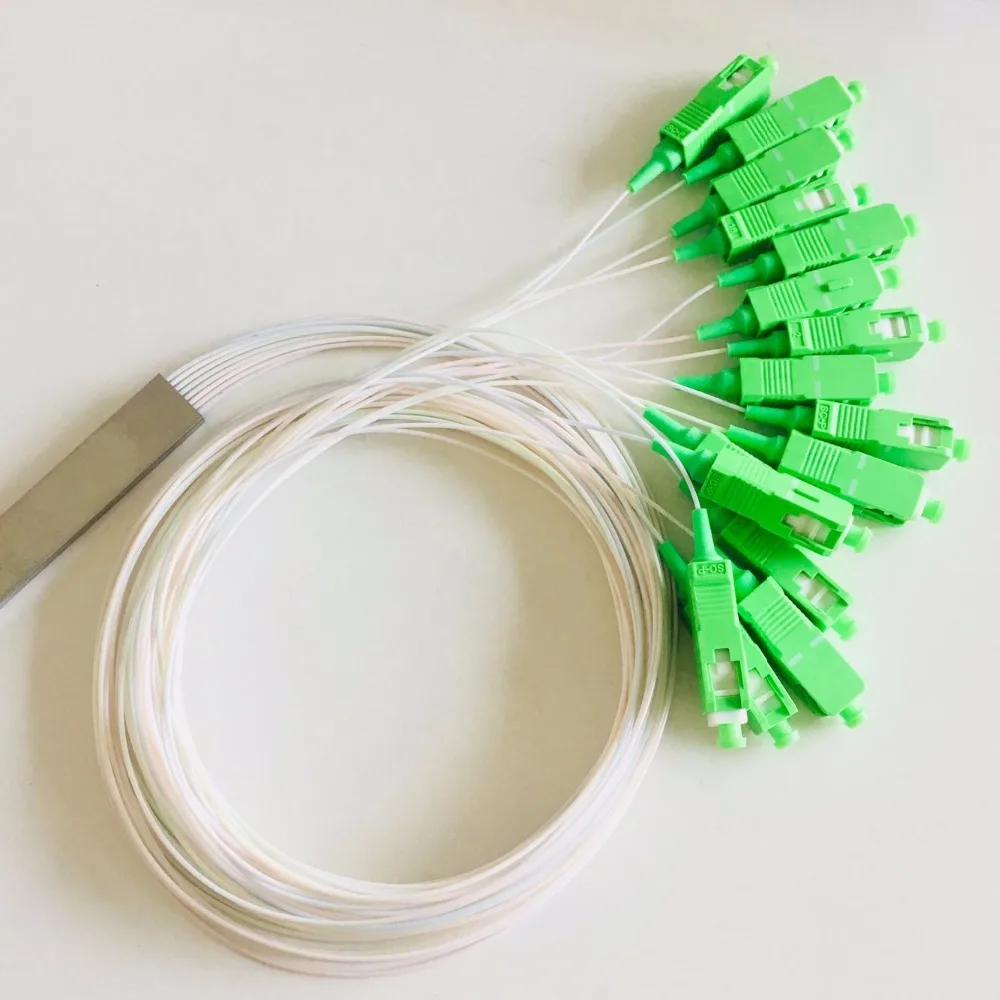 XC 10 штук SC APC Одномодовый Волоконно-Оптический FTTH 0 9 мм Мини ПЛК-Сплиттер 1x16 |