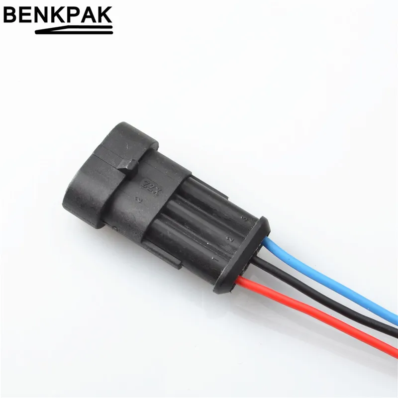 3 Pin автомобиля Водонепроницаемый Электрический разъем с электрическая кабельная проводка
