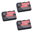 Аккумулятор для камеры Sanyo Cells, 3 шт., Аккумулятор AKKU для камер Canon DSLR EOS 5D Mark II Mark III 60D 60Da 7D 70D 6D, аксессуары для камеры