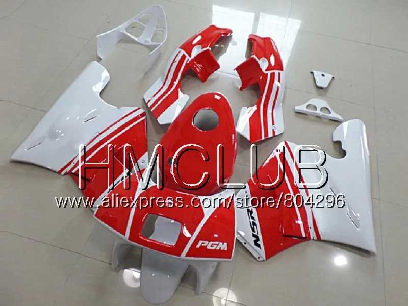 No. 21 Литые изделия для Honda NSR 250 R MC21 PGM3 NSR250R 90 91 92 93 94HM. 6 NSR250 R NSR250RR Красный Белый 1990 1991 1992 1993 обтекатели - Цвет: No. 21