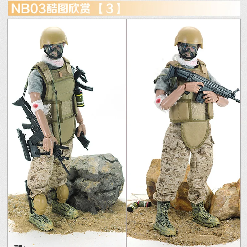 1/6 весы NB03 ранения солдат Военная армейская камуфляжная форма армии игра игрушки