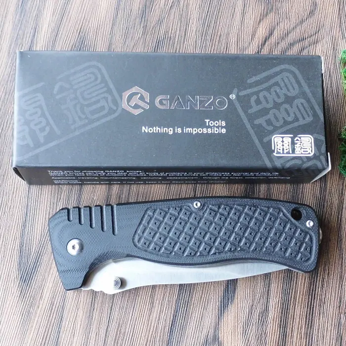 Ganzo G722 58-60HRC 440C G10+ стальная ручка 3 вида цветов складной нож тактический нож наружный походный Нож EDC инструмент карманный нож для охоты