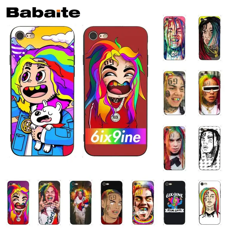 

hip hop rapper Tekashi 69 6ix9ine Phone Case for iphone 12 11 Pro Max 8 7 6 6S Plus X XS MAX 5 5S SE XR
