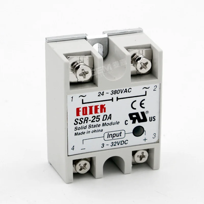 Твердотельное релейное устройство 1 шт. Φ 25A /250V 3 32V DC вход 24 380VAC выход|state relay module|solid