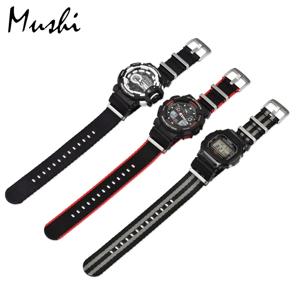 Набор терминалов Замена для casio G-8900 GA-100 \ 110 \ 120 GD-100 \ 110 серии DW-5600 GW-M5610 DW6900+ нейлоновый ремешок Ремешки для наручных часов