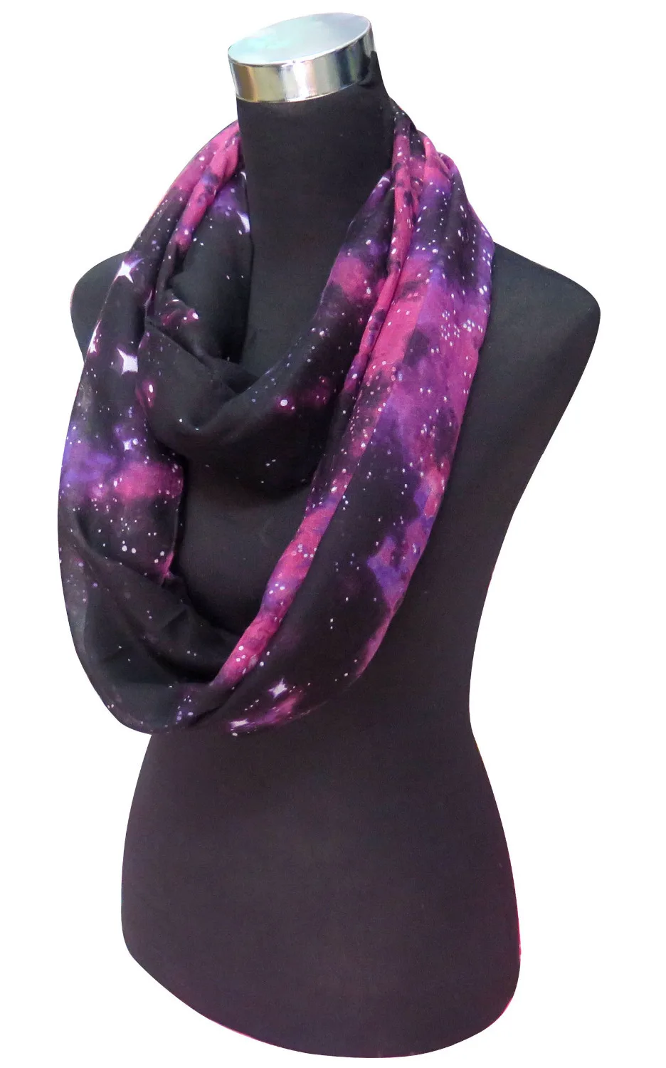 Женский шарф снуд с принтом звезд и Вселенной|scarf silk|scarves womensscarf instructions |