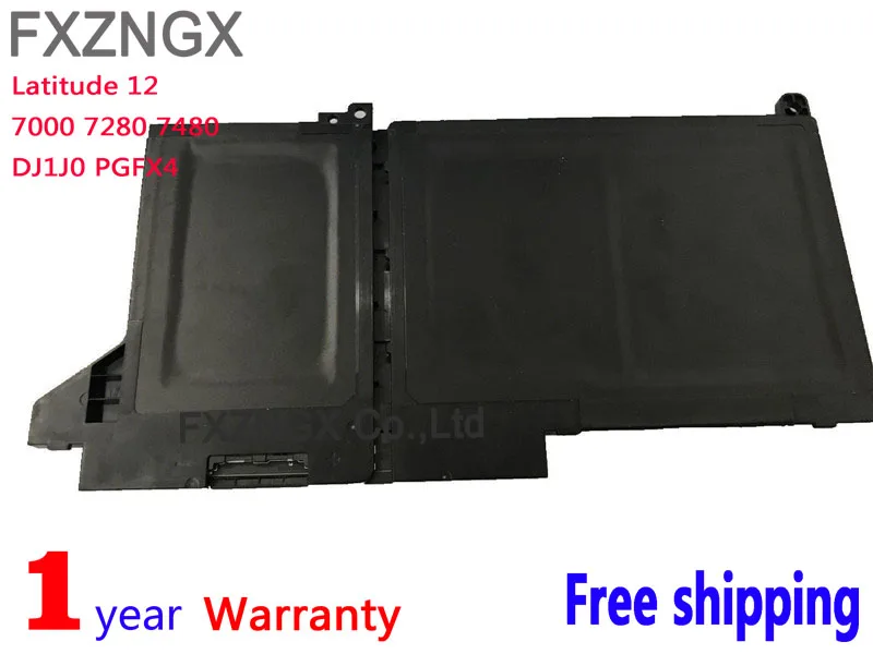 Оригинальный аккумулятор DJ1J0 42 Вт/ч для Dell Latitude 12 7000 7280 7380 7480 PGFX4 ONFOH OEM|Комплекты