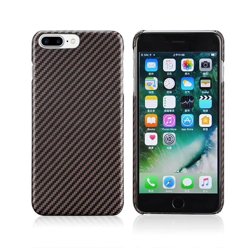 Настоящее арамидное волокно для iPhone 7, 8, 7 Plus, 8 Plus, чехол, ультра тонкий роскошный чехол из арамидного волокна для iPhone 7, 8, 7 Plus, 8 Plus, чехол