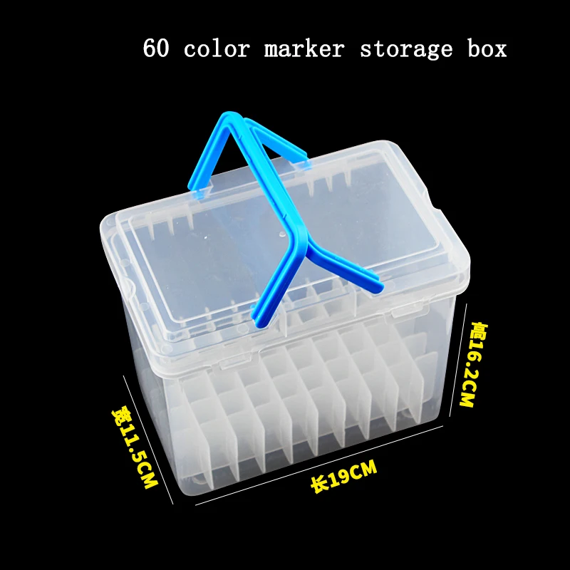 Специальная прозрачная коробка для хранения 60/80 слотов портативный