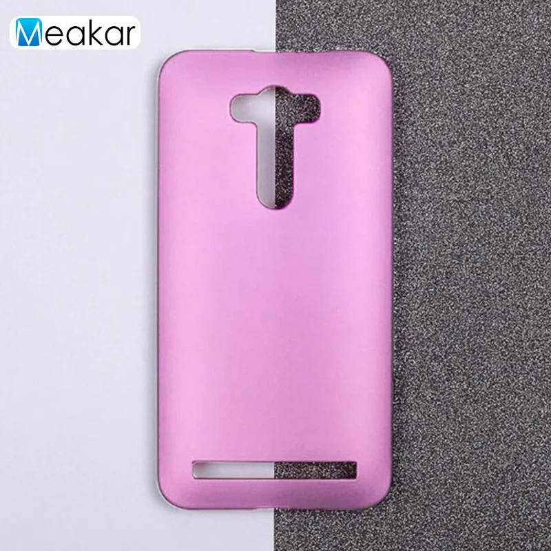 pink Матовая Пластик Coque 5.5For Asus Zenfone 2 Laser Ze550Kl чехол для Asus Zenfone 2 Laser Ze550Kl телефона чехол-лента на заднюю панель - Цвет: pink
