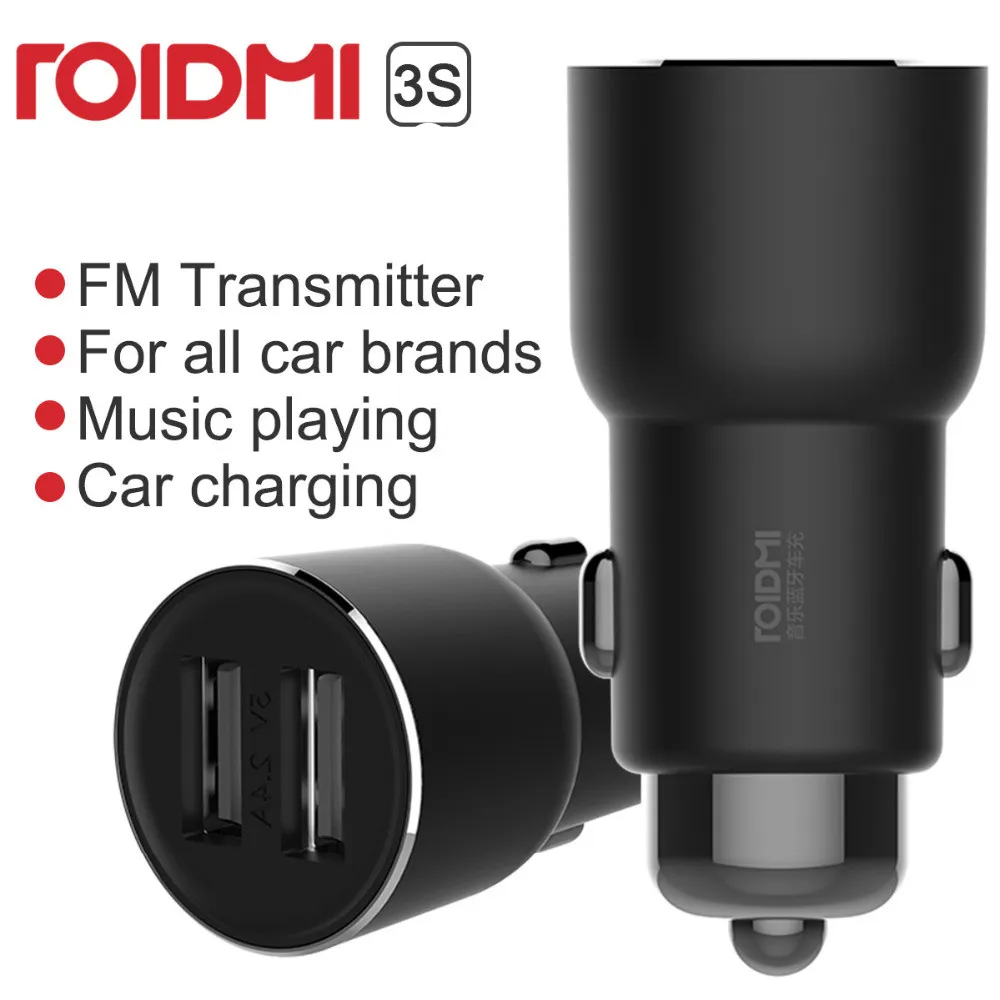 Roimi зарядное устройство 3S Bluetooth музыкальный плеер FM-передатчик быстрое s 5 в 3 4 а