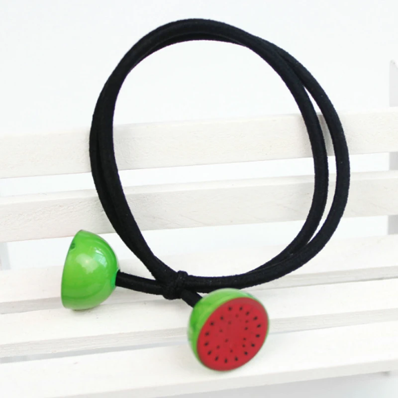 

1PC/1Pair Lemon Watermelon Kiwi Fruit Vegetables Korean Allergy Free Fruit Double Lines Pitaya 2018 New Elasticity Headwear