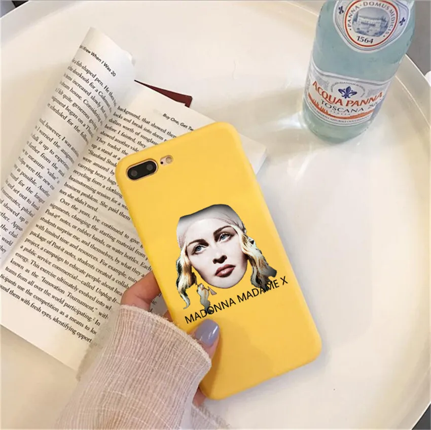 Чехол для телефона madonna мадам x iPhone X 7 Plus XS 10 силиконовый чехол 6S 8 6 Max чехлы |