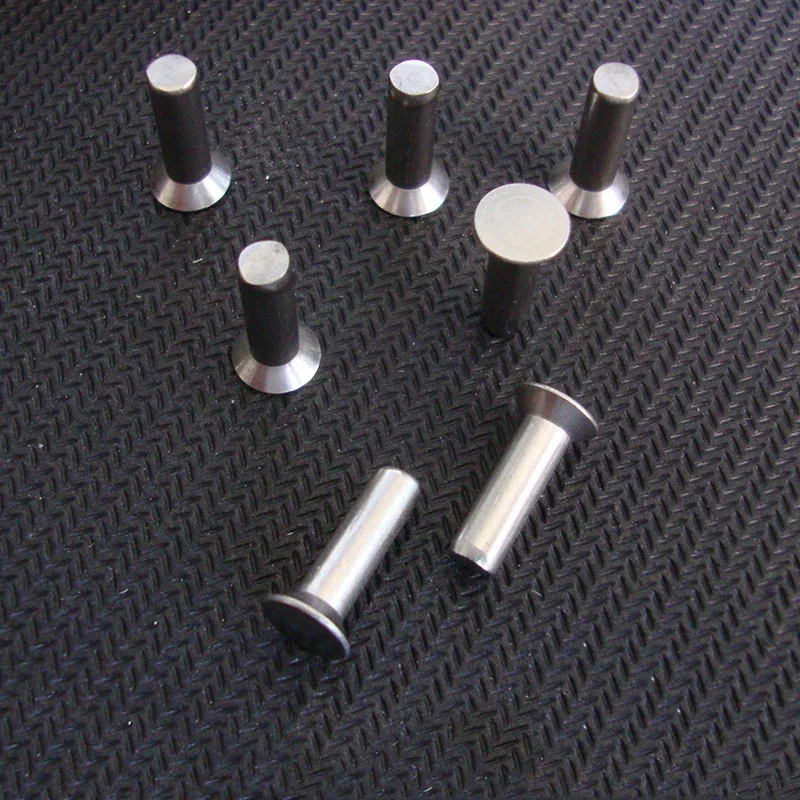 

30pcs M3 stainless steel countersunk head solid rivet flat head rivets home decoration bolts 5mm-14mm length