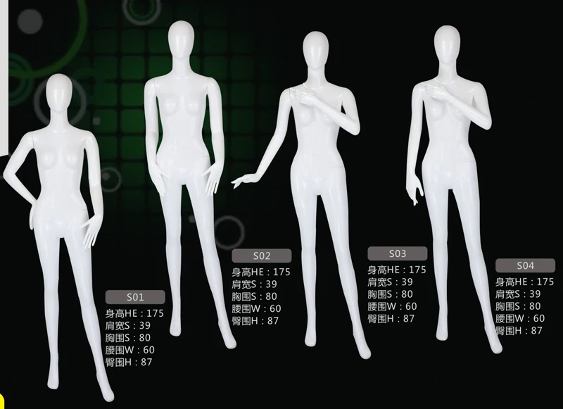 High Quality Full Body Model Fiberglass Female Mannequin Made In Factory Direct Sell