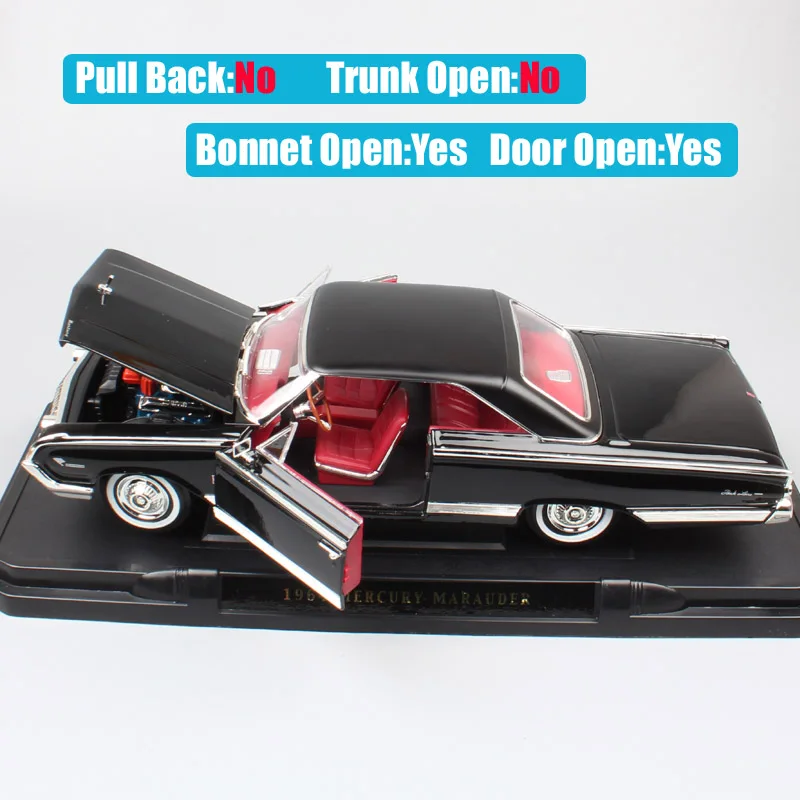 Дорожная Подпись 1/18 Крупногабаритные модели автомобилей ford 1964 Mercury из металла