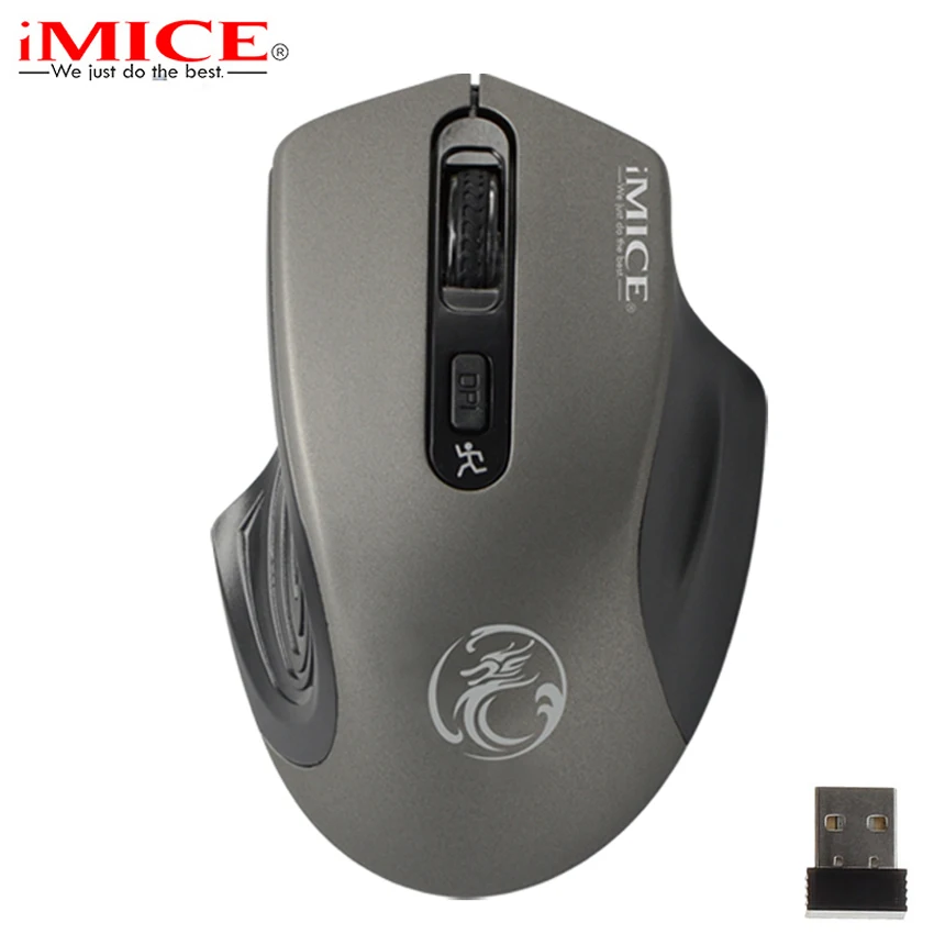 

Silent Buttons 2.4GHz Wireless Mouse Power Saving Optical Mini Computer Mouse Cordless Mice USB Receiver For PC Laptop Notebook