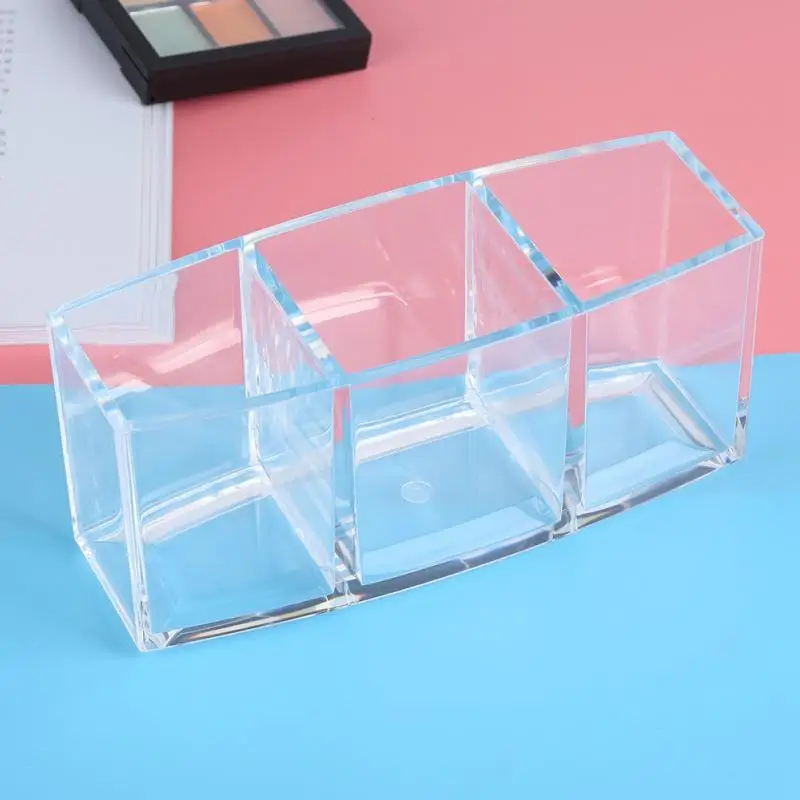 Акриловые ювелирные щетку помады хранения Box Дело Организатор Украшения в