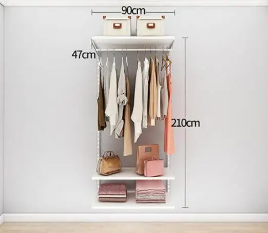 Открытый шкаф для одежды небольшого размера, гардеробный шкаф Eggert по индивидуальному заказу - Цвет: 6