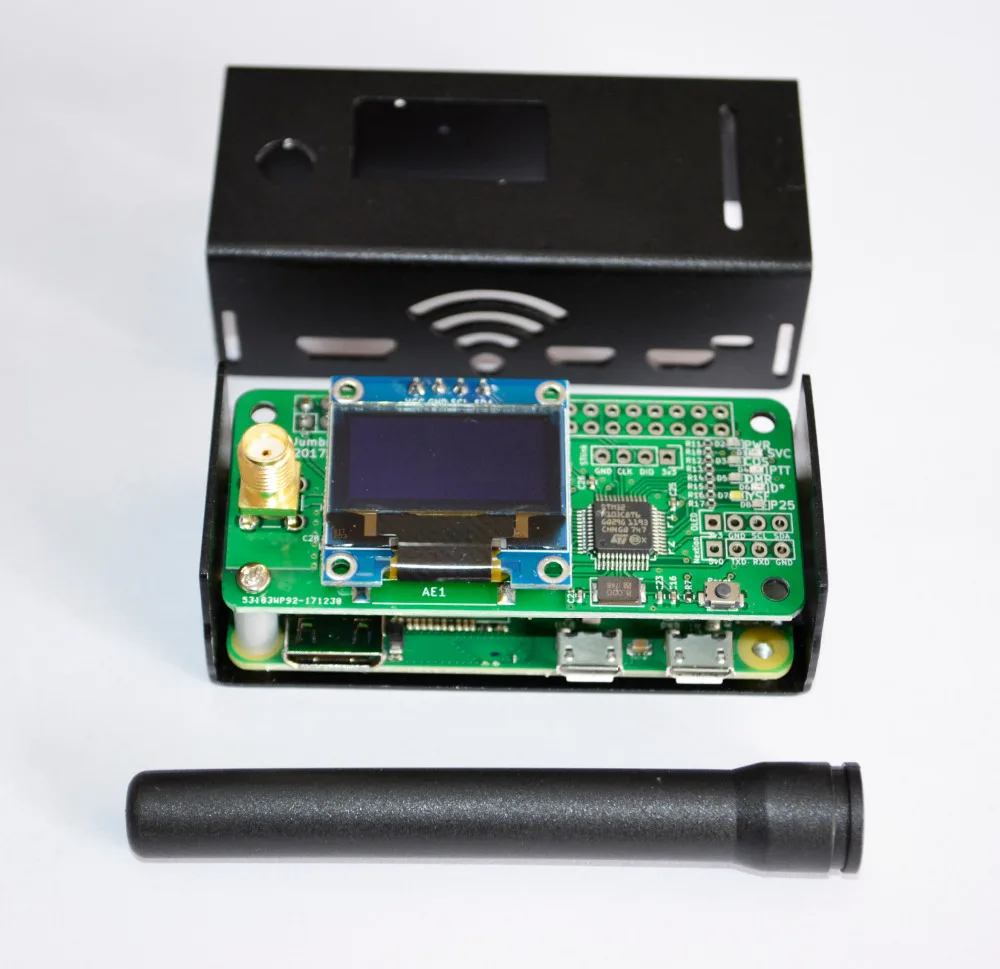 1 комплект OLED законченный UHF VHF MMDVM Hotspot поддержка P25 DMR YSF d-звезда для Raspberry Pi ip-вход