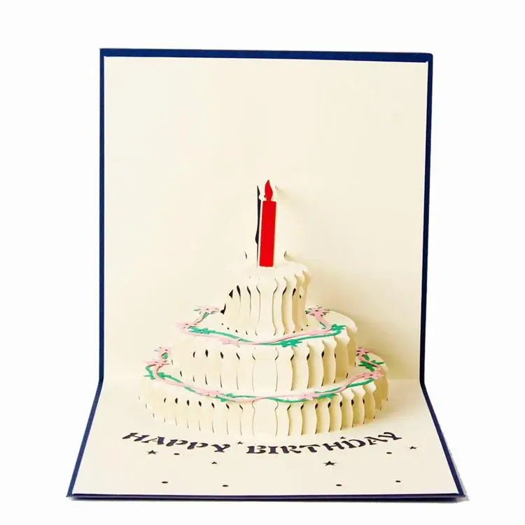 

3D Pop Up Greeting Cards With Envelope Laser Cut Post Card For Birthday Christmas Valentine' Day Party Wedding Decoration