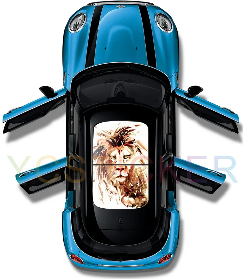 Онлайн Горячая Распродажа 3d стикер автомобиля панорамная крыша виниловые