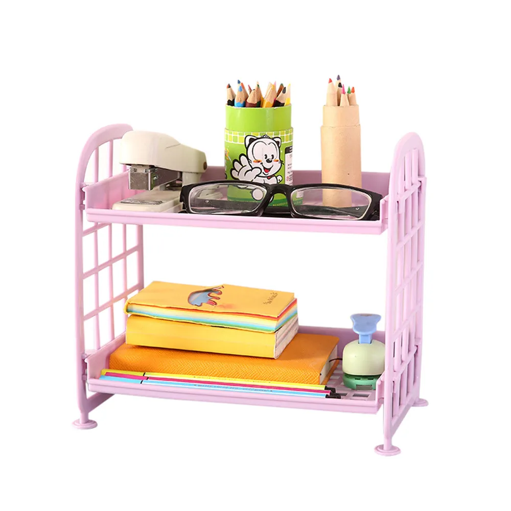 Стеллаж для хранения двойной LayersKitchen органайзер ванной комнаты стоячий Тип Comestic