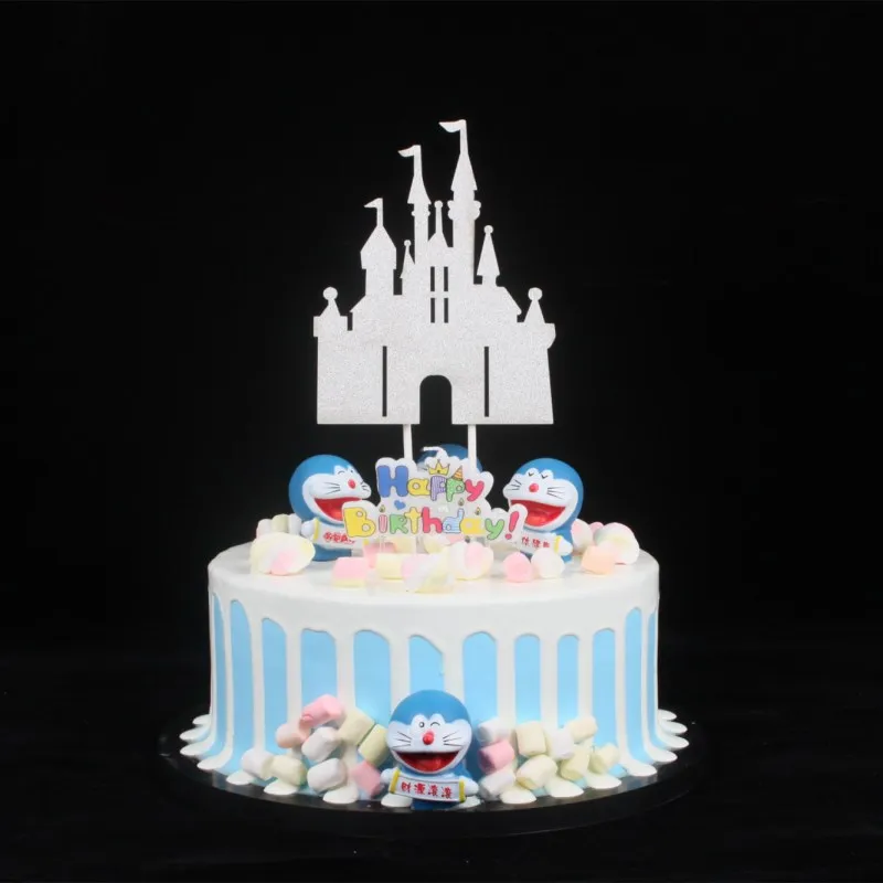 Cake birthday card Christmas castle flag party baking decoration | Игрушки и хобби