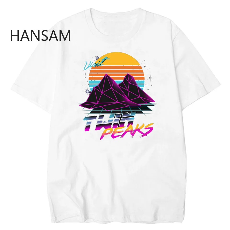 Твин Пикс футболка Homme Basic Для мужчин футболки летняя белая с короткими рукавами