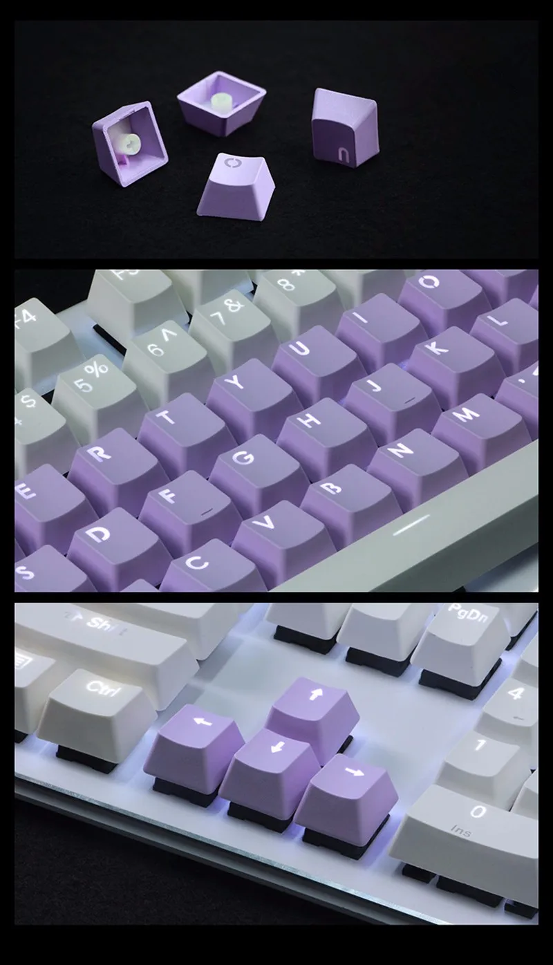 Cherry MX Keycaps подсветка PBT 37 клавиш плюс ESC Double shot Просвечивающая подсветка с подсветкой для механической клавиатуры
