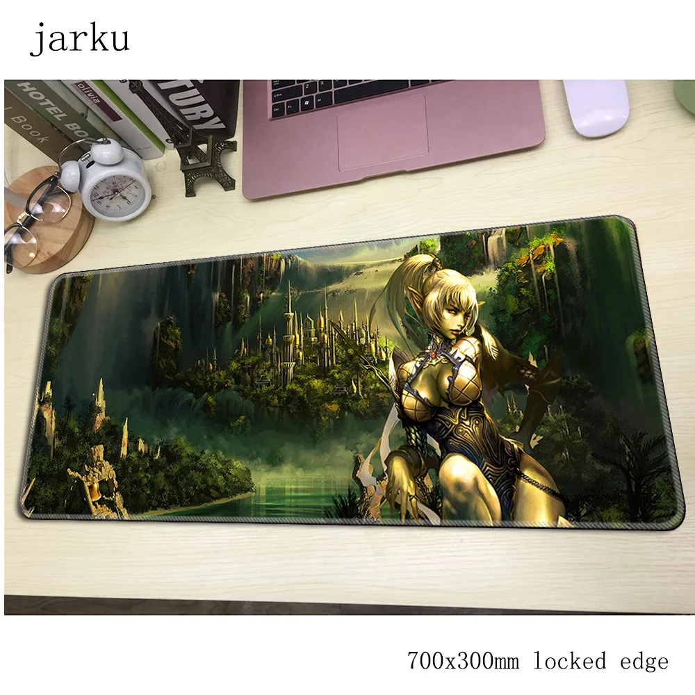 Игровой коврик для мыши lineage 2 700x300x3 мм большой модный аксессуары ноутбуков и ПК