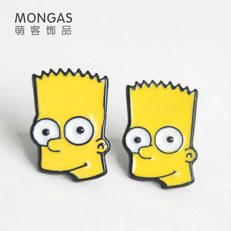 COSANER Simpsonssss модные серьги гвоздики с героями мультфильмов из аниме для женщин и