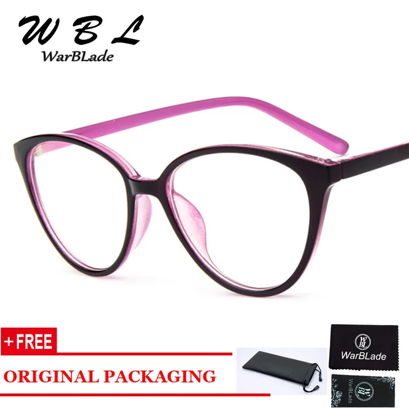 

WarBlade кошачий глаз очки прозрачные, оправа женские дизайнерские Брендовые очки оправа Женские оправы для оптических очков ретро