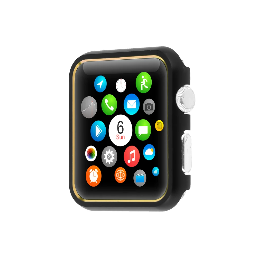 Хохлатый анти-осень чехол для часов apple watch 3/2/1 iwatch 42 мм/38 мм Крышка алюминиевый
